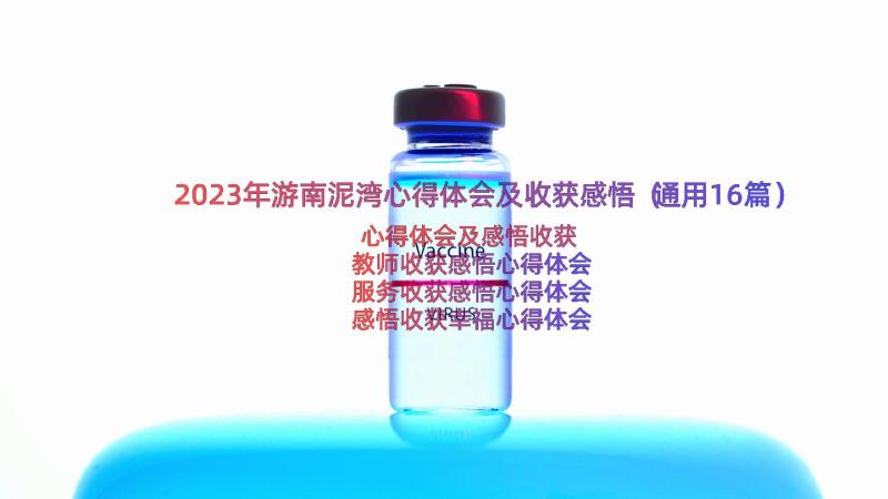 2023年游南泥湾心得体会及收获感悟（通用16篇）