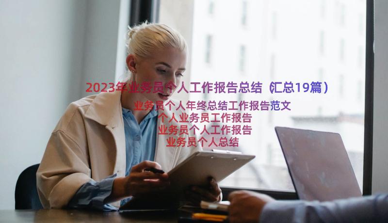 2023年业务员个人工作报告总结（汇总19篇）