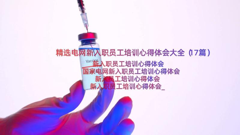 精选电网新入职员工培训心得体会大全（17篇）