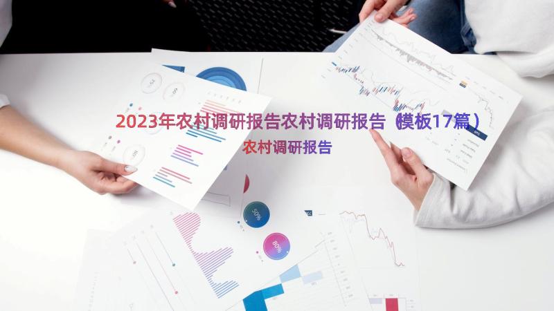 2023年农村调研报告农村调研报告（模板17篇）