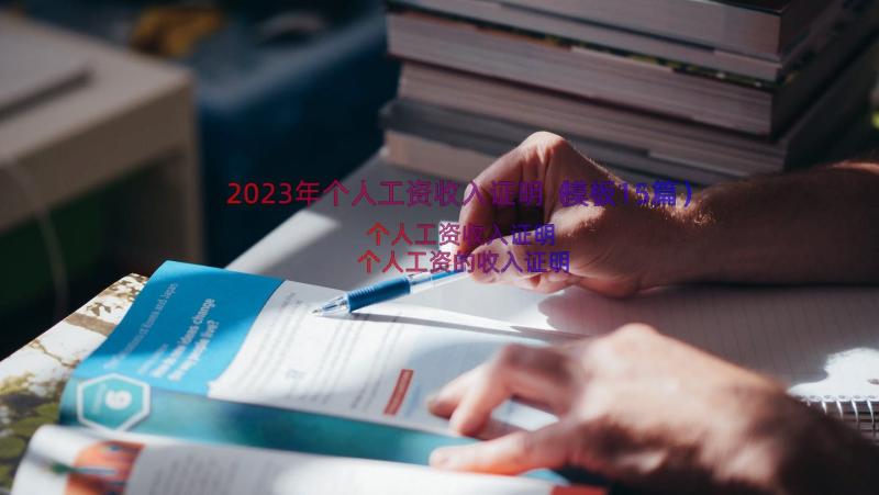 2023年个人工资收入证明（模板15篇）