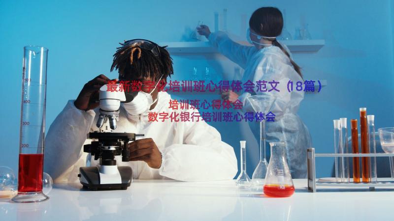 最新数字化培训班心得体会范文（18篇）