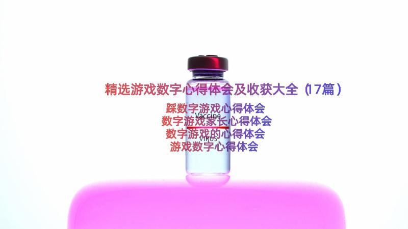 精选游戏数字心得体会及收获大全（17篇）