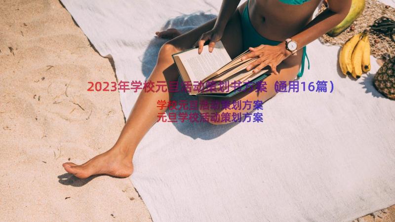 2023年学校元旦活动策划书方案（通用16篇）