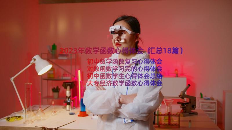 2023年数学函数心得体会（汇总18篇）