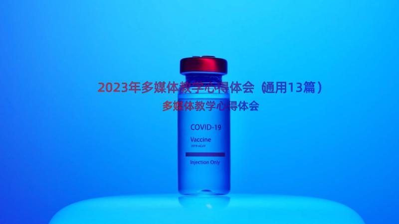 2023年多媒体教学心得体会（通用13篇）