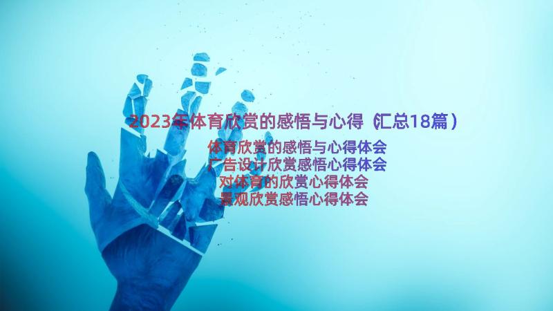 2023年体育欣赏的感悟与心得（汇总18篇）