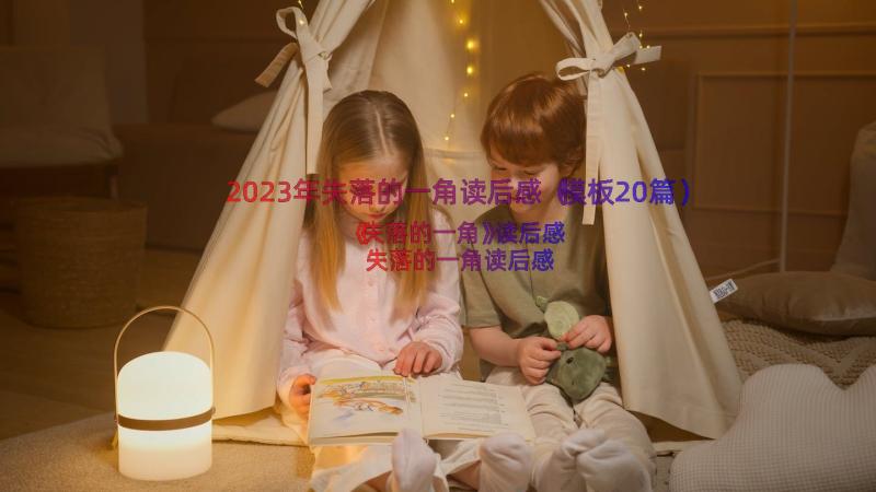 2023年失落的一角读后感（模板20篇）