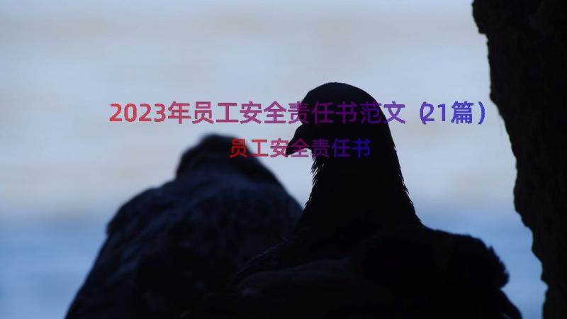 2023年员工安全责任书范文（21篇）