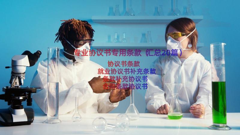 专业协议书专用条款（汇总20篇）