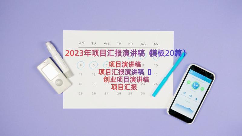 2023年项目汇报演讲稿（模板20篇）