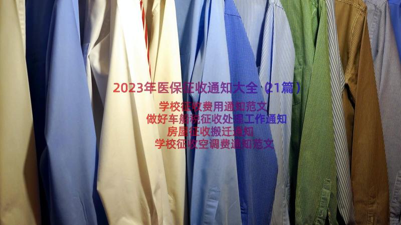 2023年医保征收通知大全（21篇）