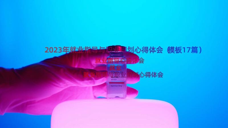 2023年就业指导与职业规划心得体会（模板17篇）