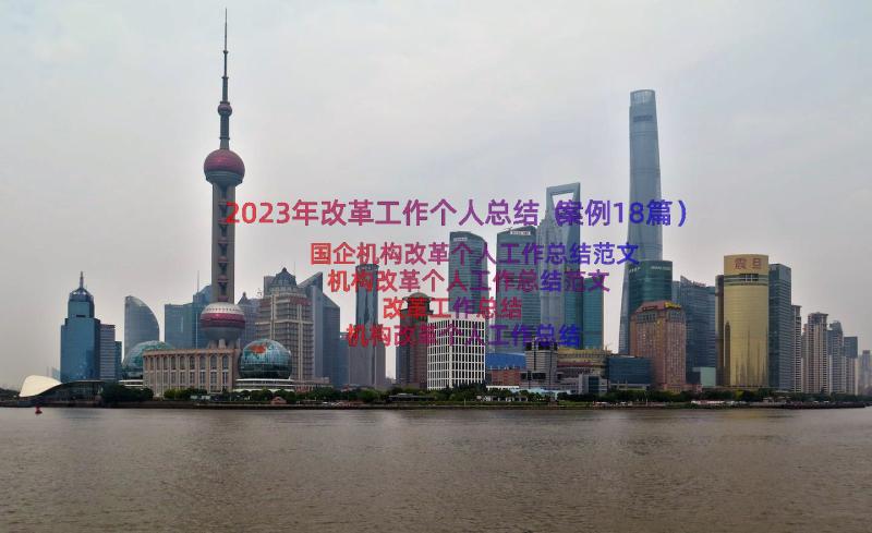 2023年改革工作个人总结（案例18篇）