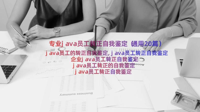 专业java员工转正自我鉴定（通用20篇）