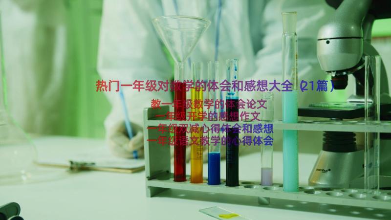 热门一年级对数学的体会和感想大全（21篇）