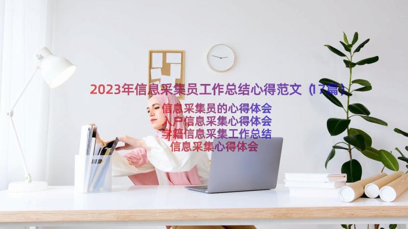 2023年信息采集员工作总结心得范文（17篇）