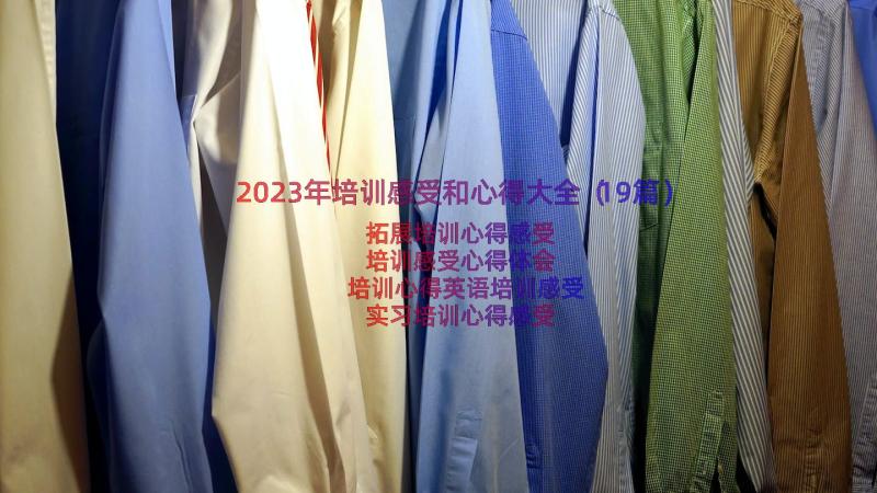 2023年培训感受和心得大全（19篇）