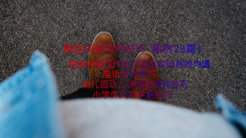 精选评语写作技巧（案例23篇）