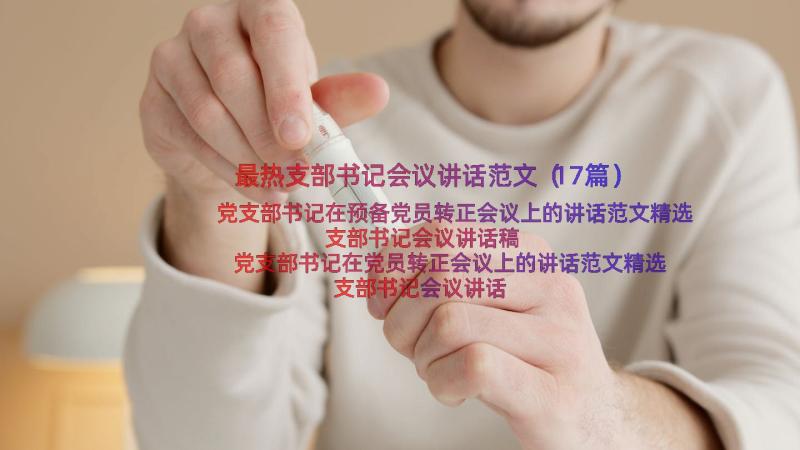 最热支部书记会议讲话范文（17篇）