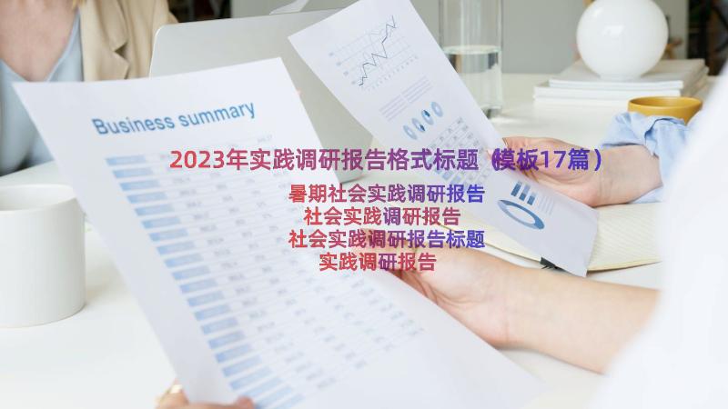 2023年实践调研报告格式标题（模板17篇）