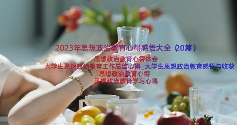 2023年思想政治教育心得感悟大全（20篇）