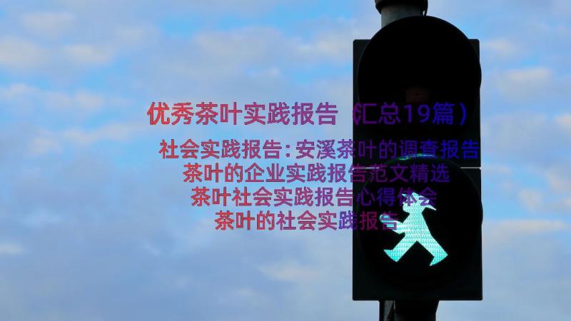 优秀茶叶实践报告（汇总19篇）