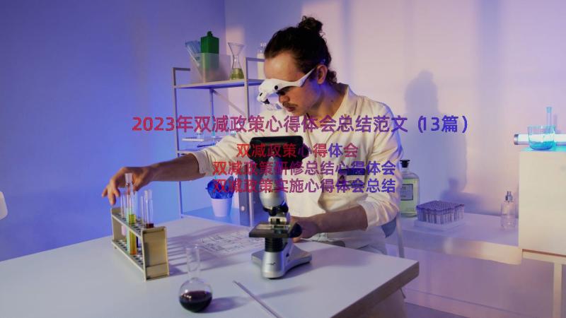 2023年双减政策心得体会总结范文（13篇）