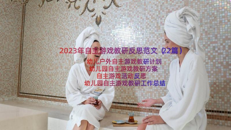 2023年自主游戏教研反思范文（22篇）