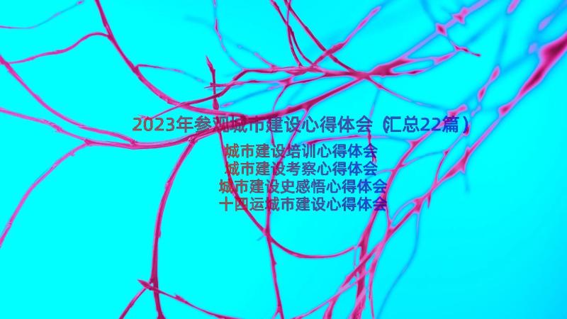 2023年参观城市建设心得体会（汇总22篇）