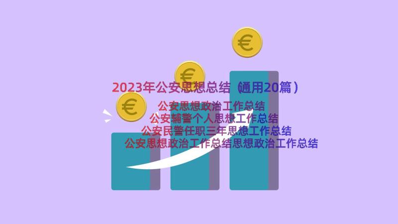 2023年公安思想总结（通用20篇）