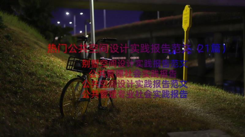 热门公共空间设计实践报告范文（21篇）