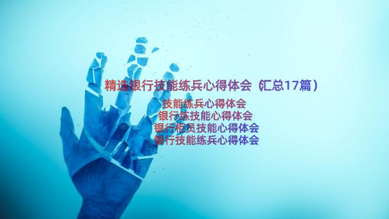 精选银行技能练兵心得体会（汇总17篇）