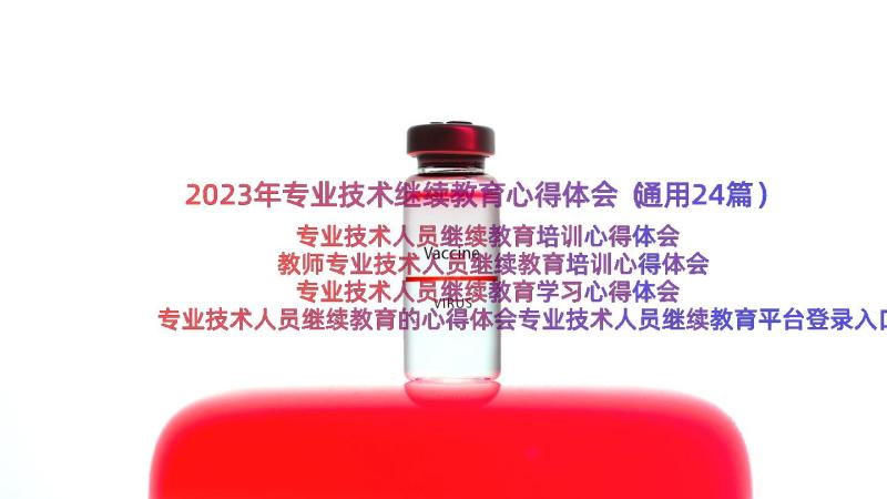 2023年专业技术继续教育心得体会（通用24篇）