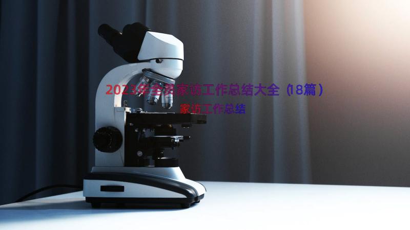 2023年全员家访工作总结大全（18篇）