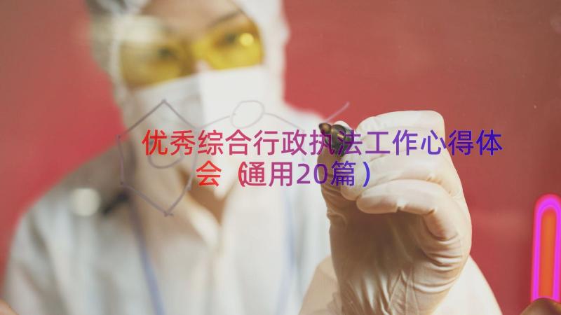 优秀综合行政执法工作心得体会（通用20篇）