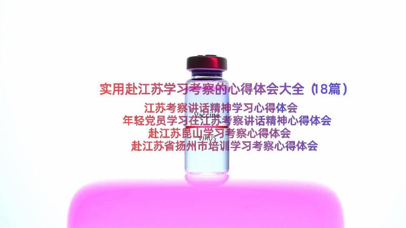 实用赴江苏学习考察的心得体会大全（18篇）