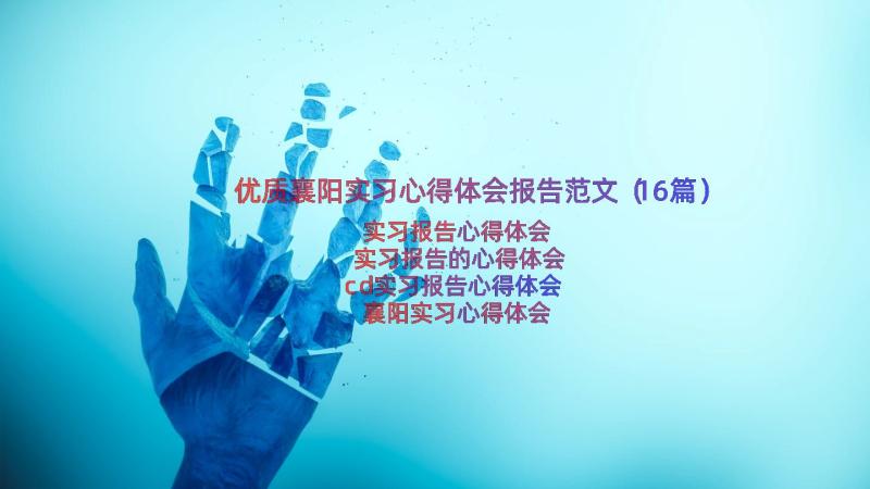 优质襄阳实习心得体会报告范文（16篇）