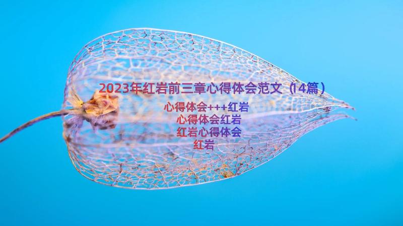 2023年红岩前三章心得体会范文（14篇）