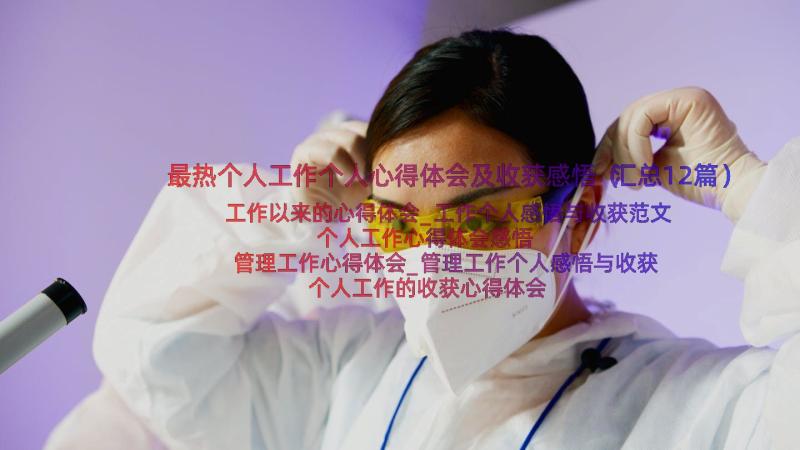 最热个人工作个人心得体会及收获感悟（汇总12篇）