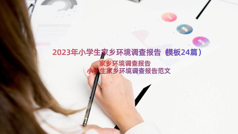 2023年小学生家乡环境调查报告（模板24篇）