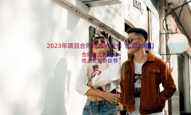 2023年项目合同终止协议书（汇总20篇）