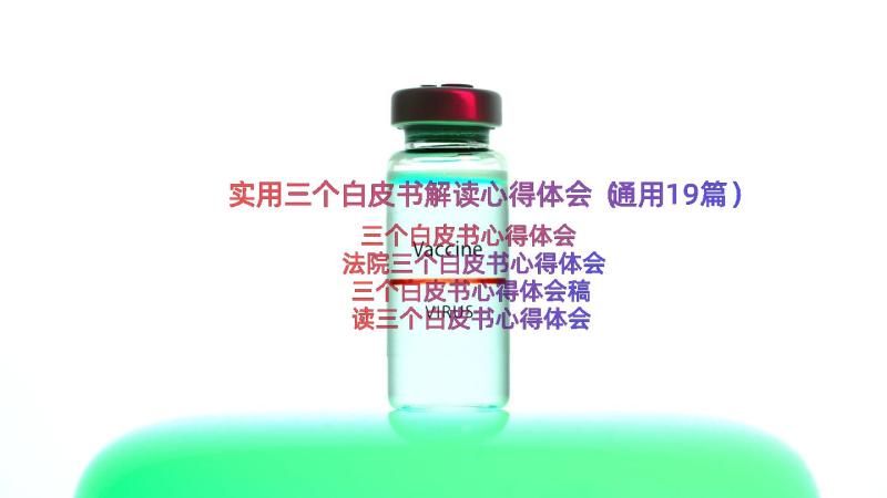 实用三个白皮书解读心得体会（通用19篇）