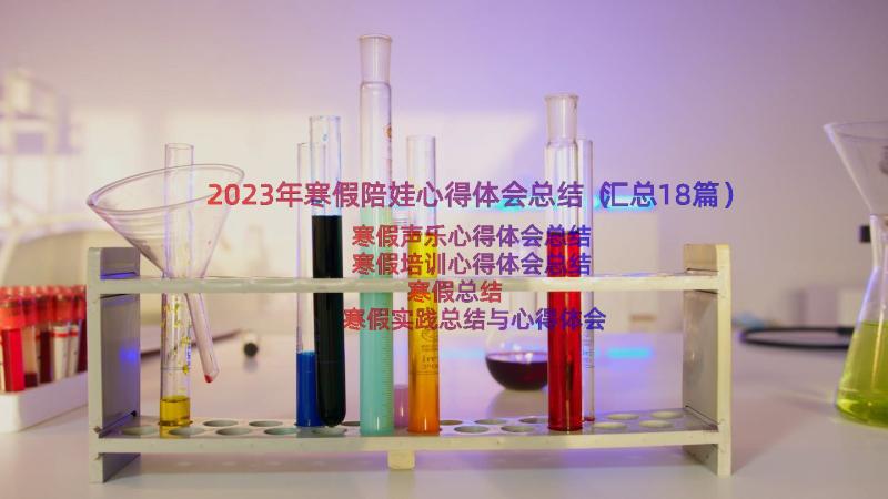 2023年寒假陪娃心得体会总结（汇总18篇）