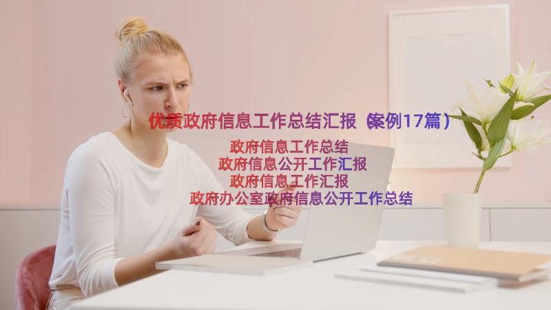 优质政府信息工作总结汇报（案例17篇）