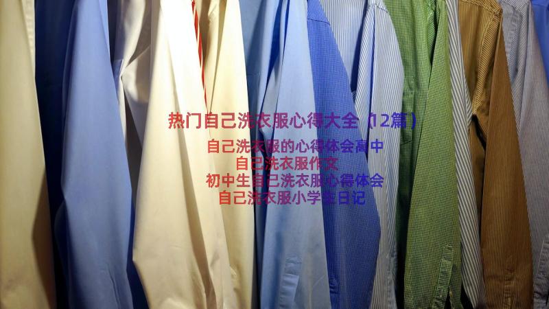 热门自己洗衣服心得大全（12篇）