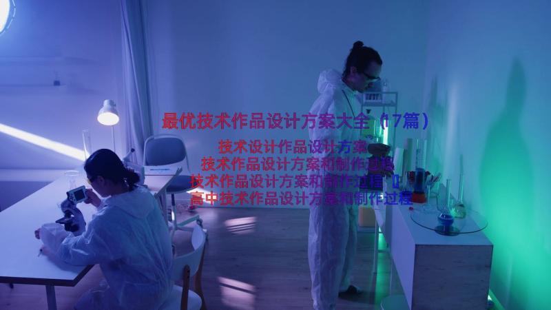 最优技术作品设计方案大全（17篇）