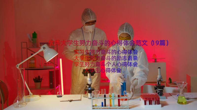 优秀大学生努力奋斗的心得体会范文（19篇）