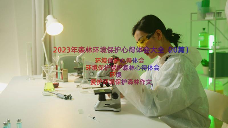 2023年森林环境保护心得体会大全（20篇）