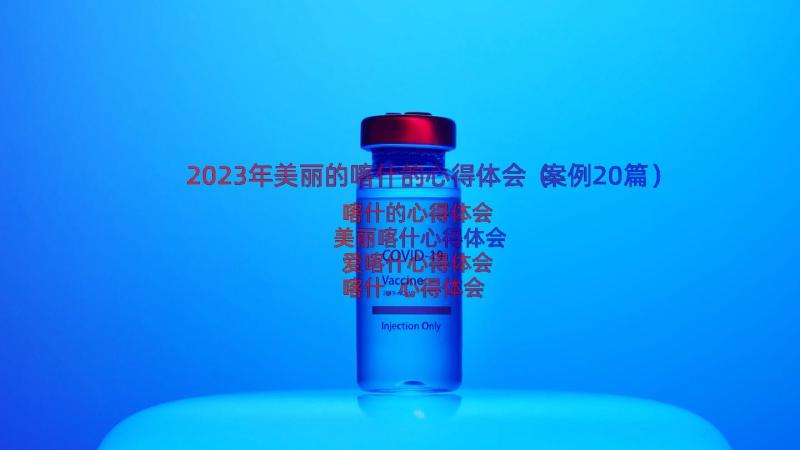 2023年美丽的喀什的心得体会（案例20篇）